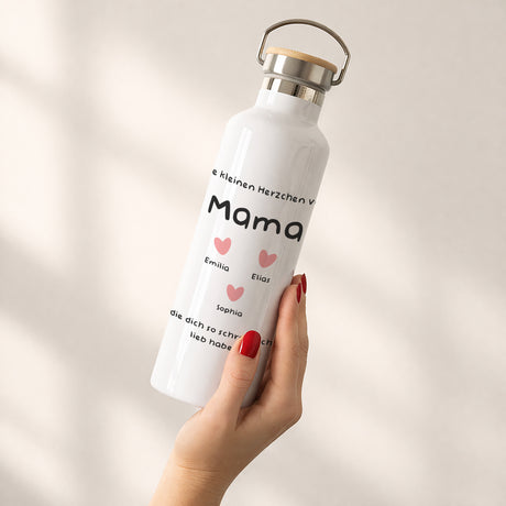 Trinkflasche Objekte 75 cl Die kleinen Herzen von Mama.