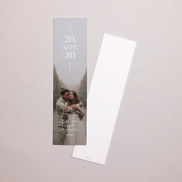 Save the date Karte Hochzeit Lesezeichen foto