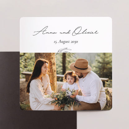 Save the date Karte Hochzeit Satz von 9, magnetisch. Mama und Papa Zweig foto N° 1