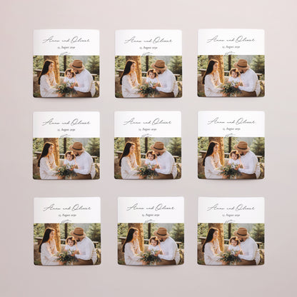 Save the date Karte Hochzeit Satz von 9, magnetisch. Mama und Papa Zweig foto N° 3
