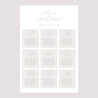 Sitzplan Hochzeit Porträt 60 x 90 cm Typo-Skript Foto II foto N° 2