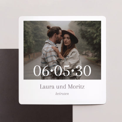 Save the date Karte Hochzeit Satz von 9, magnetisch. Mama und Papa heiraten foto N° 1