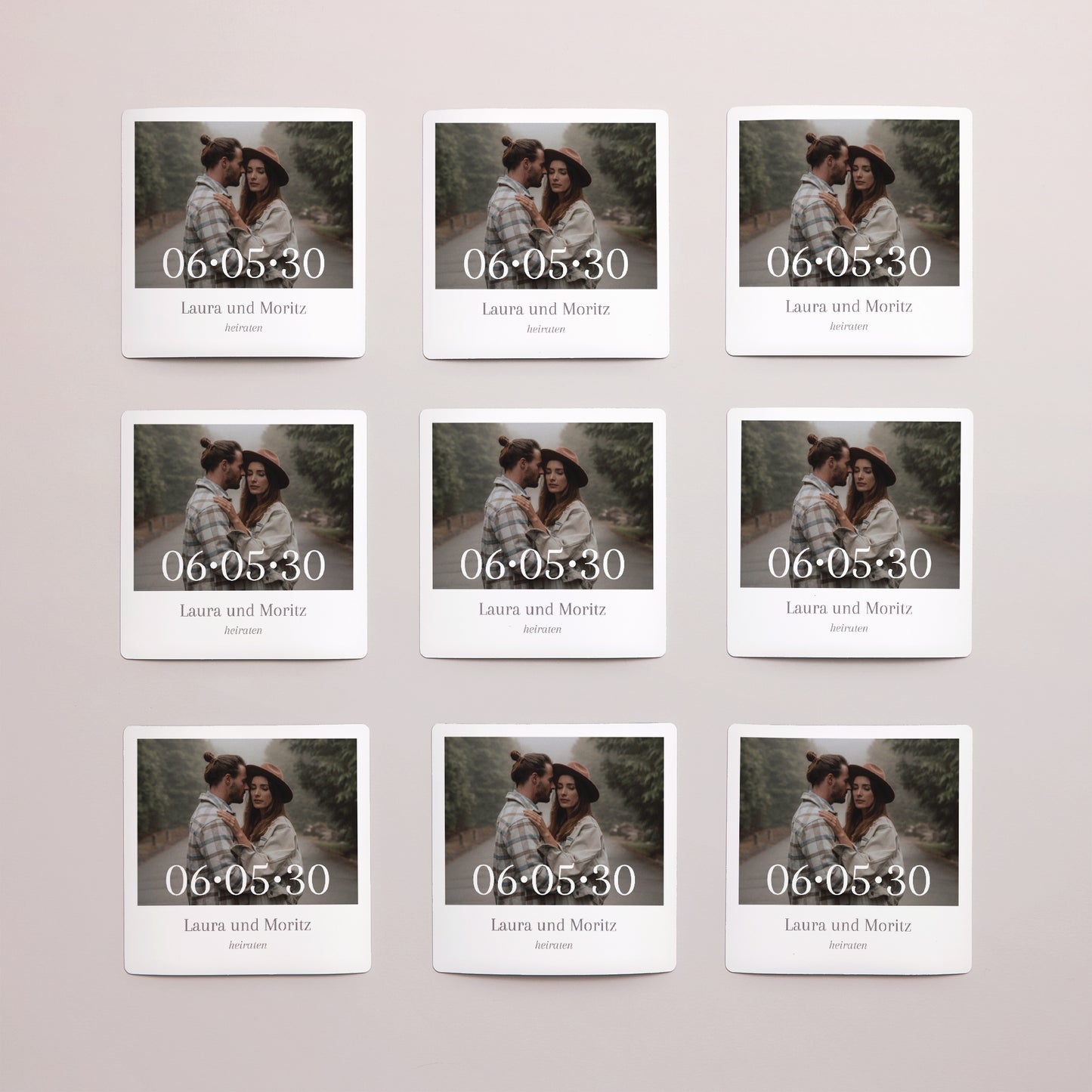 Save the date Karte Hochzeit Satz von 9, magnetisch. Mama und Papa heiraten foto N° 3