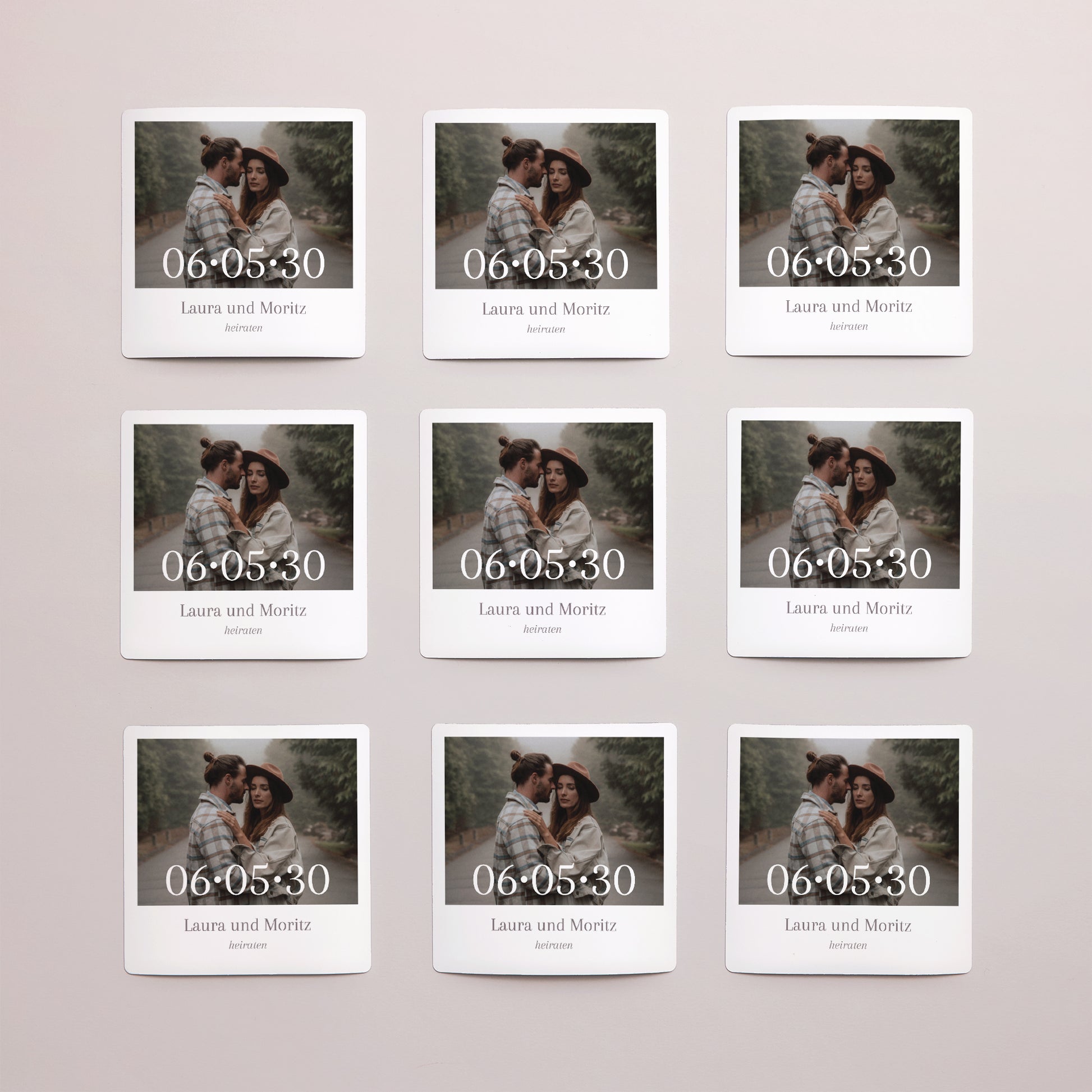 Save the date Karte Hochzeit Satz von 9, magnetisch. Mama und Papa heiraten foto N° 3