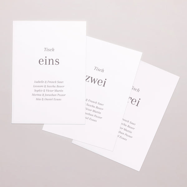 Tischnummern Hochzeit Rechteck Mama und Papa heiraten foto