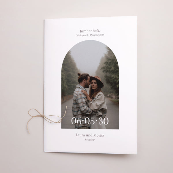 Kirchenheft Hochzeit Doppelflügel Mama und Papa heiraten foto