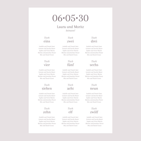 Sitzplan Hochzeit Porträt Mama und Papa heiraten