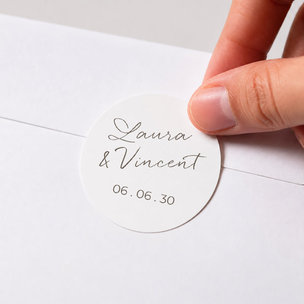 Sticker Hochzeit Rund Mama und Papa heiraten II foto