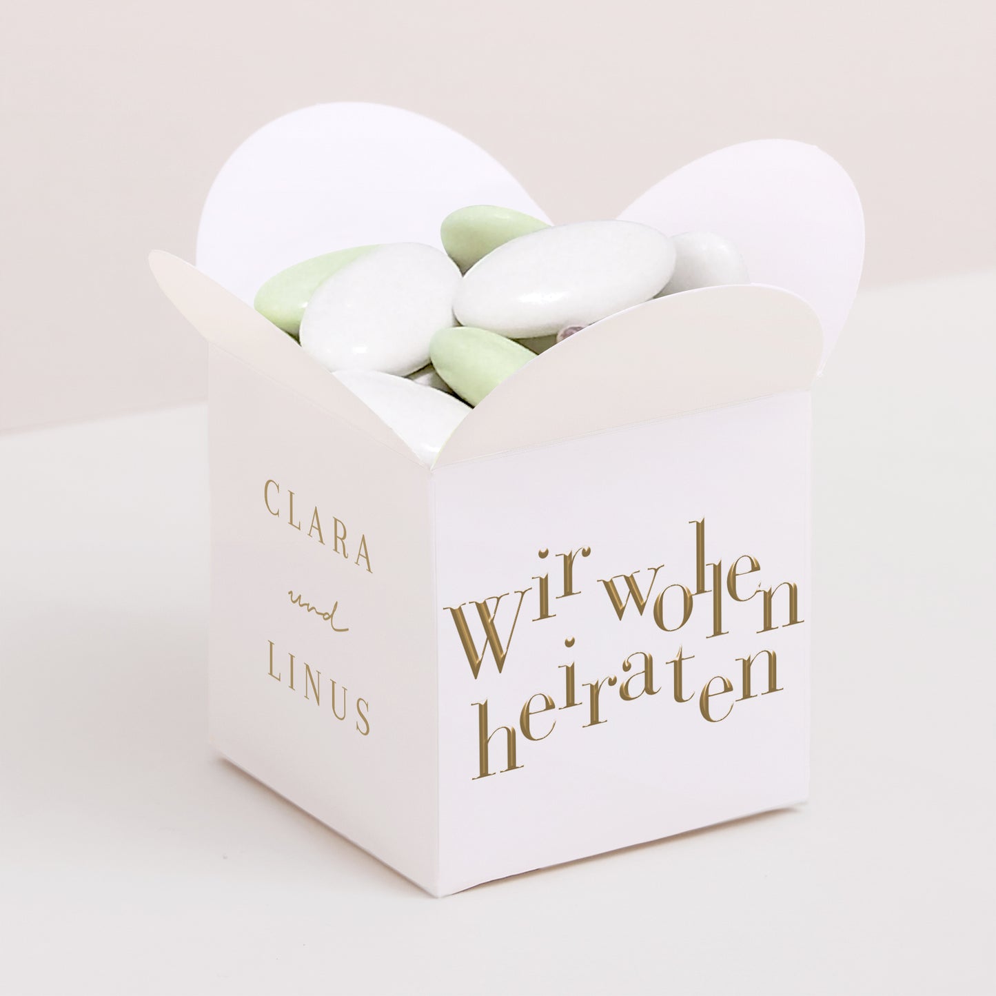 Geschenkbox Hochzeit Schmetterlingsöffnung Wir heiraten II foto N° 1