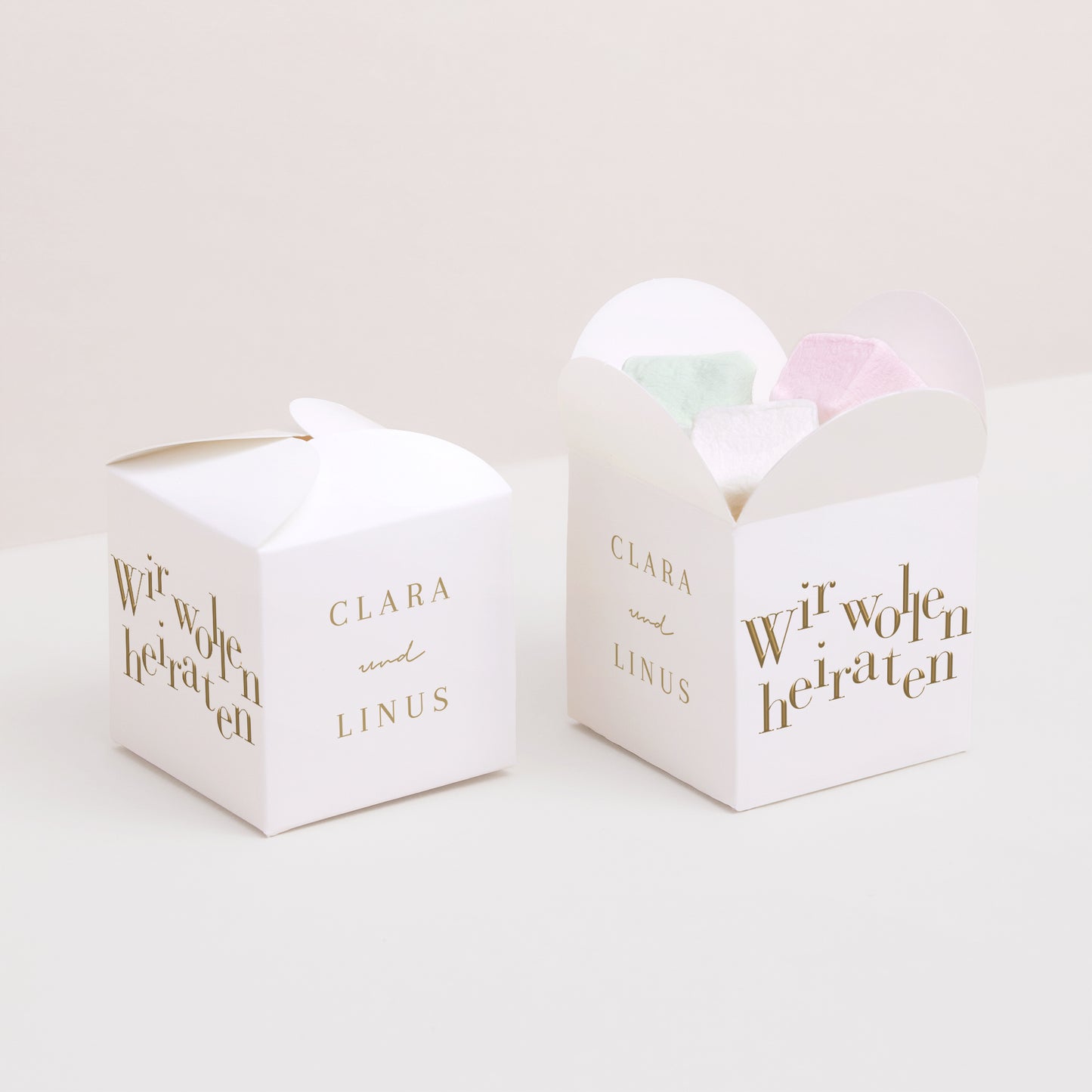 Geschenkbox Hochzeit Schmetterlingsöffnung Wir heiraten II foto N° 2