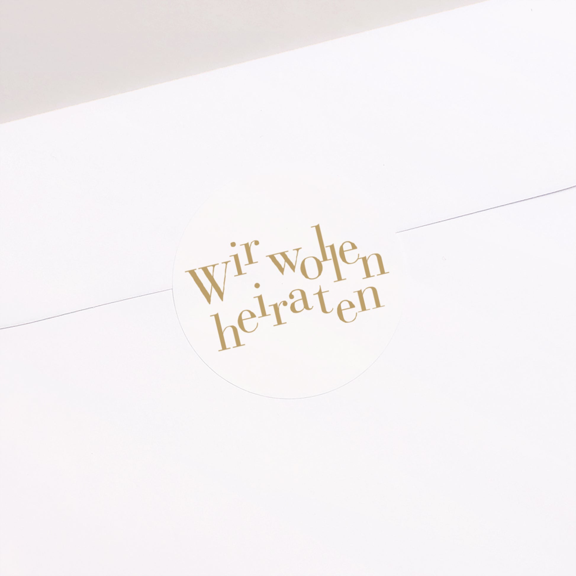 Sticker Hochzeit Rund Wir heiraten II foto N° 2