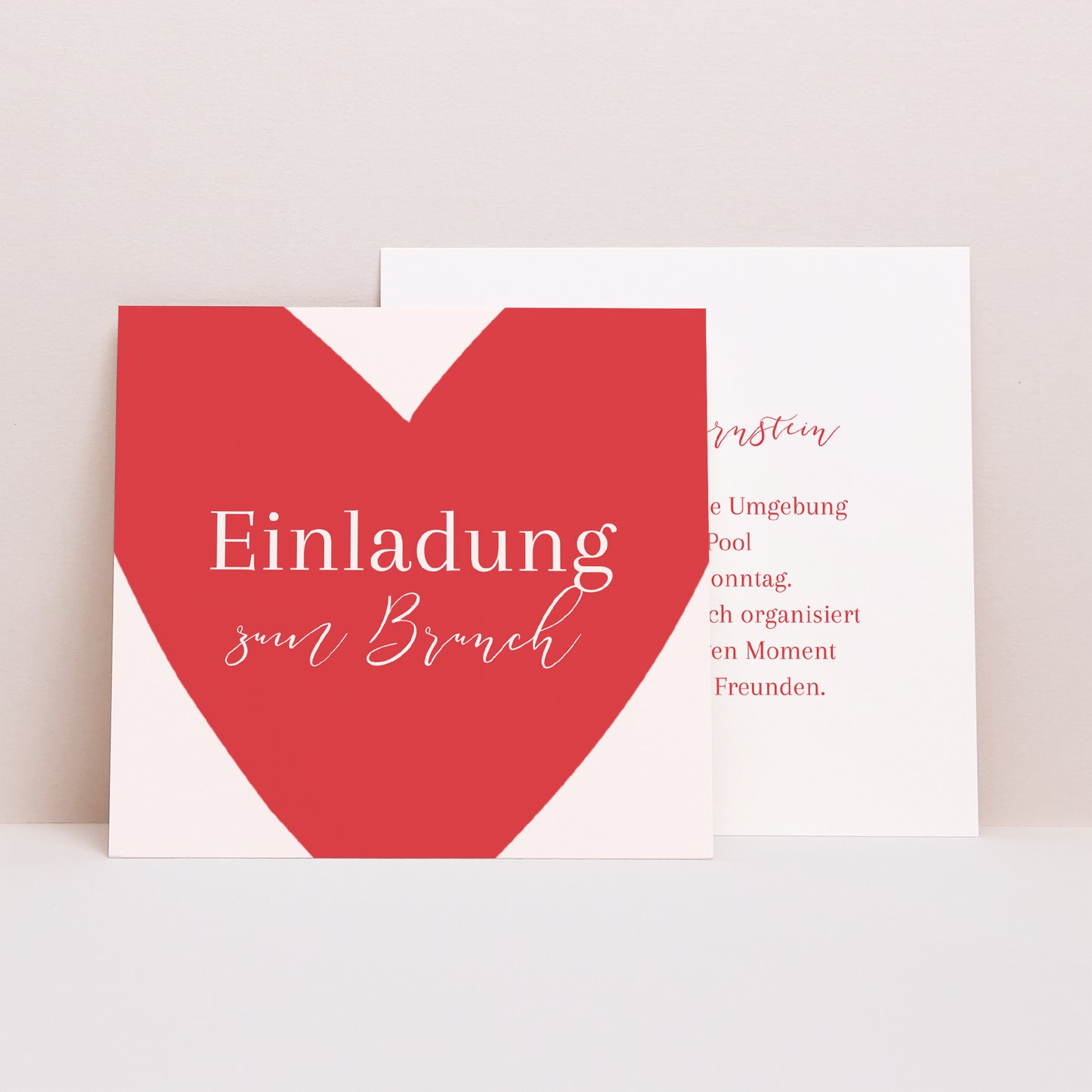 Einladungskarte Hochzeit Quadrat foto N° 1