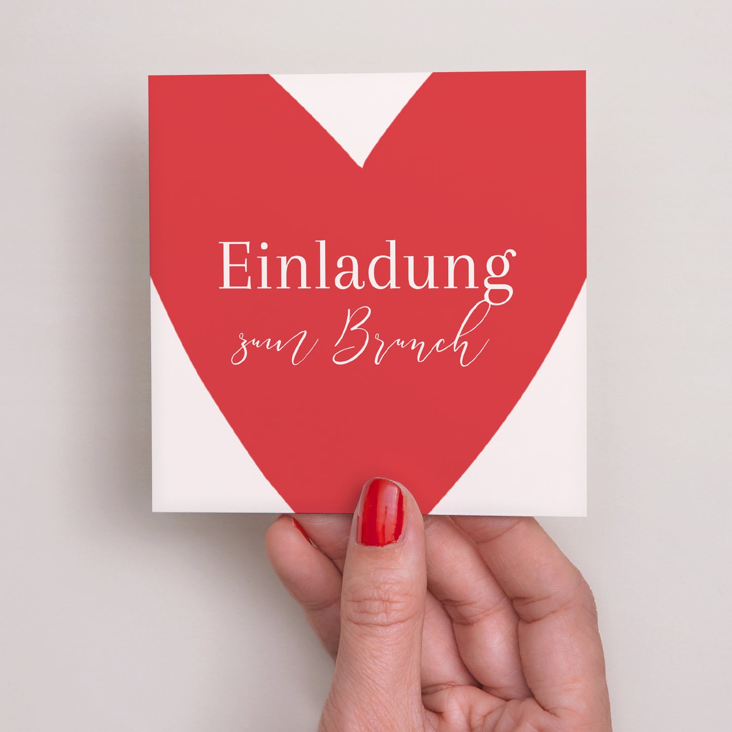 Einladungskarte Hochzeit Quadrat foto N° 2