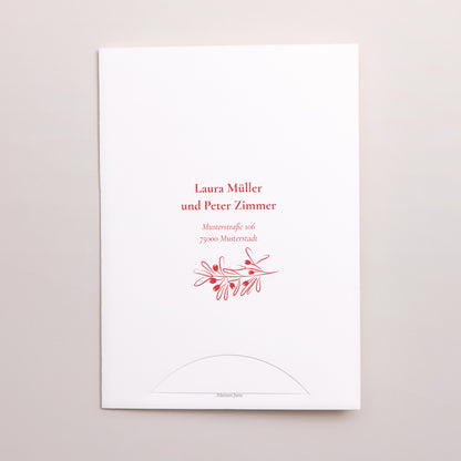 Hochzeitseinladung Hülle für 2 Karten Be our guest! foto N° 4