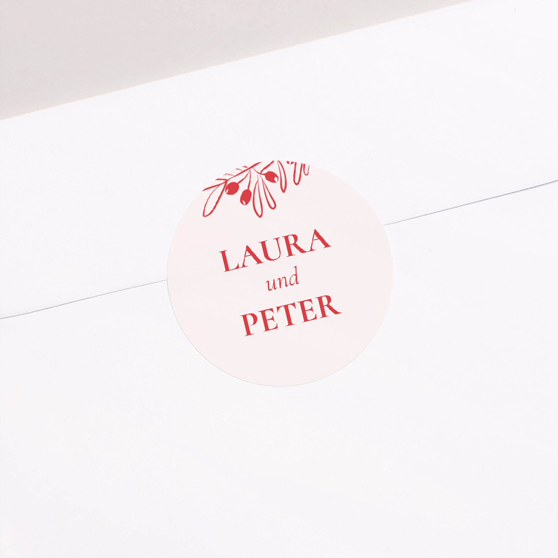 Sticker Hochzeit Rund Be our guest! foto N° 2
