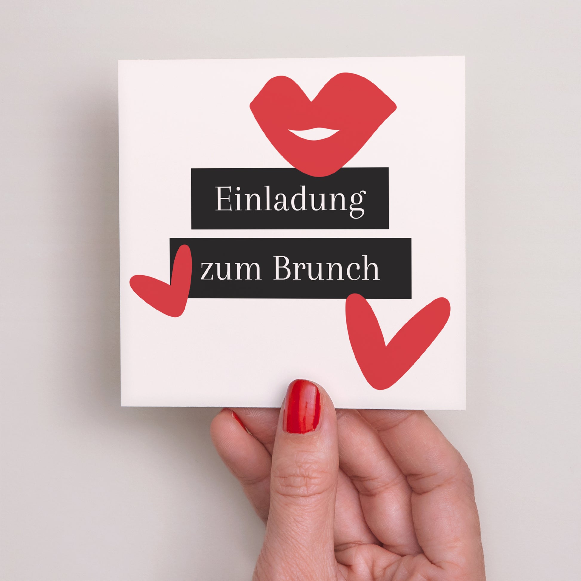Einladungskarte Hochzeit Quadrat foto N° 2