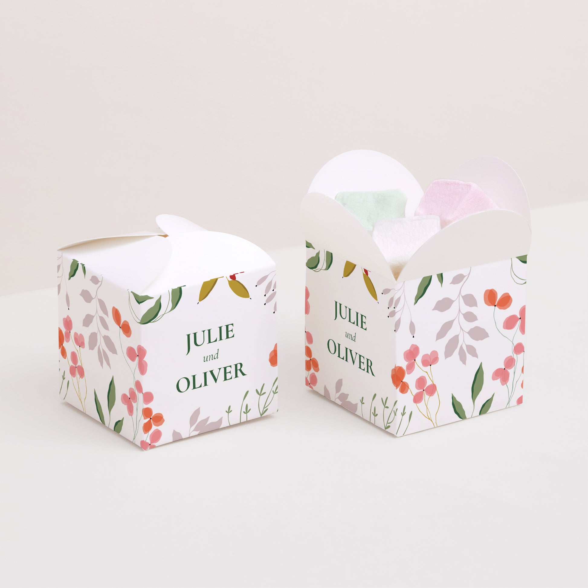 Geschenkbox Hochzeit Schmetterlingsöffnung Pflanzrahmen III foto N° 2