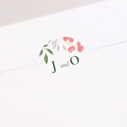 Sticker Hochzeit Rund Pflanzrahmen III foto N° 2