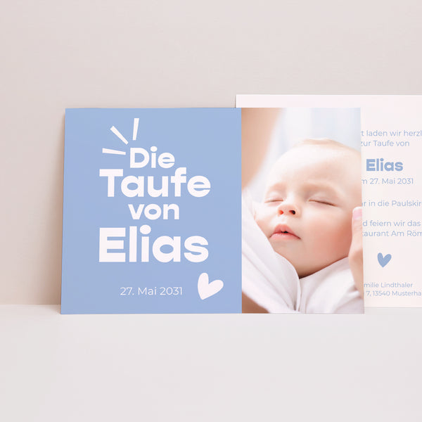 Taufeinladung Landschaft Himmlische Präsenz foto
