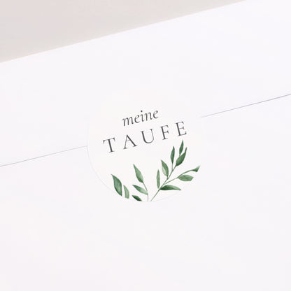 Sticker Taufe Rund Der Olivenbaum der Liebe foto N° 2