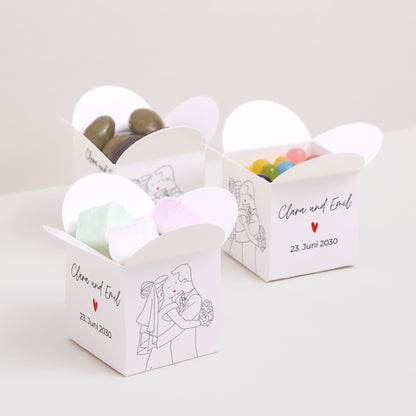Geschenkbox Hochzeit Schmetterlingsöffnung foto N° 3