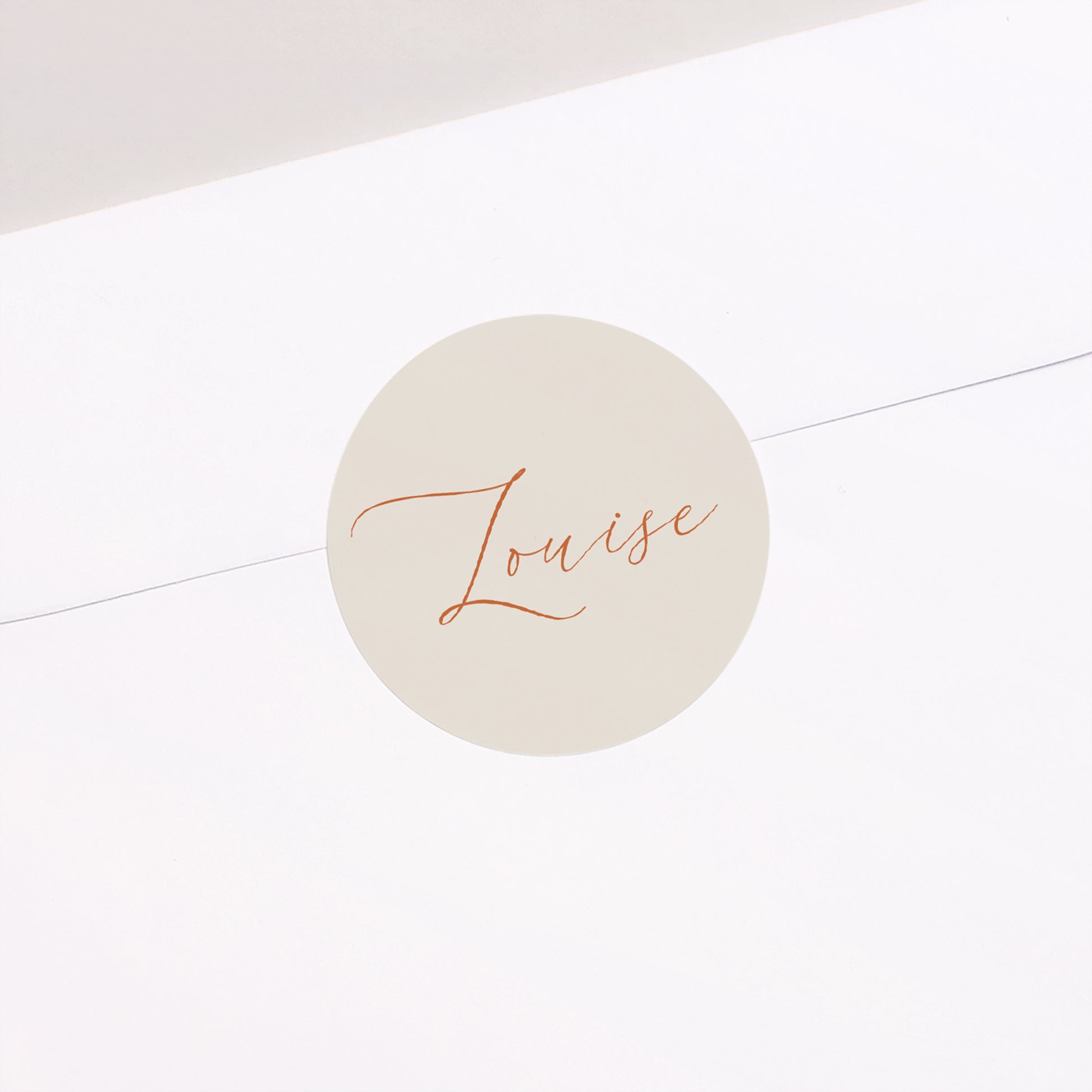 Sticker Taufe Rund Medaillon Blume foto N° 2