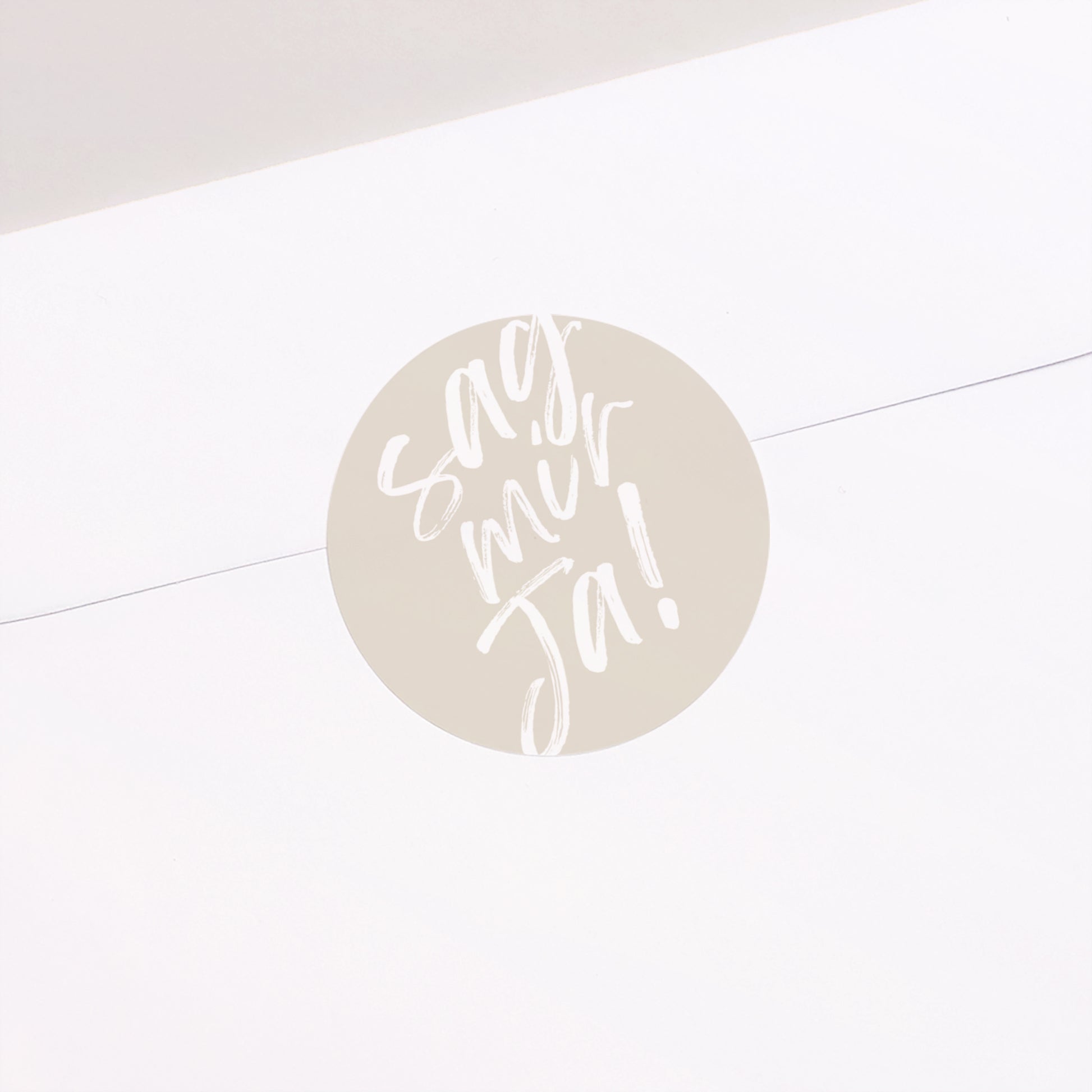 Sticker Hochzeit Rund Sag ja foto N° 2