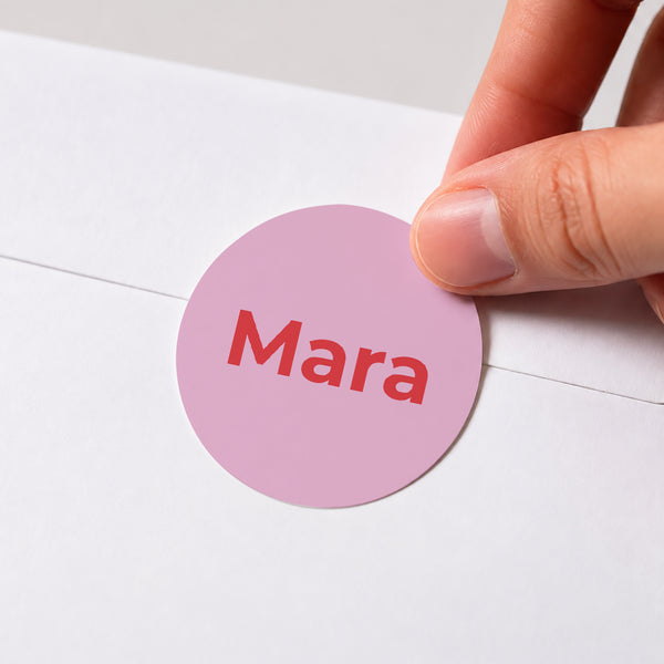 Sticker Geburt Rund foto