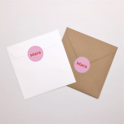 Sticker Geburt Rund foto N° 4
