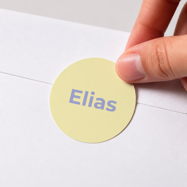 Sticker Geburt Rund foto