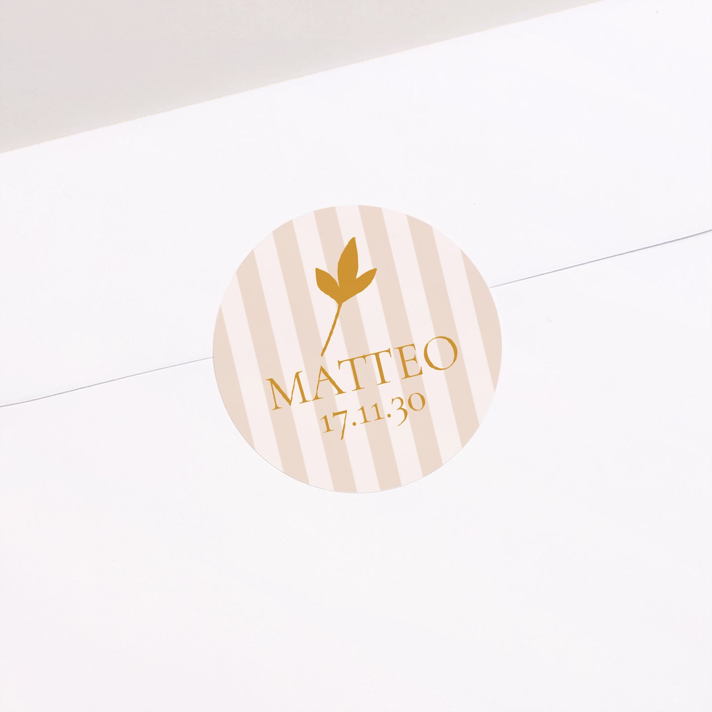 Sticker Geburt Rund foto N° 2