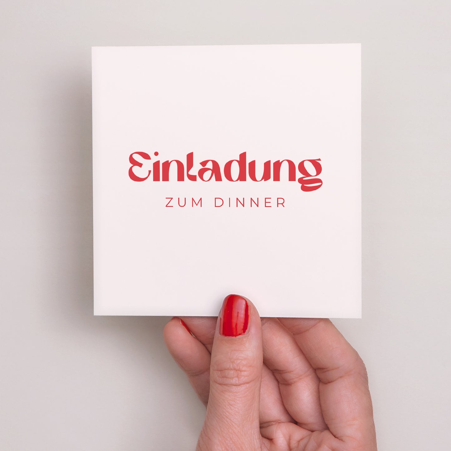 Einladungskarte Hochzeit Quadrat Ja Herz. foto N° 2
