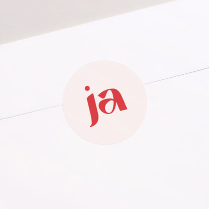 Sticker Hochzeit Rund foto N° 2