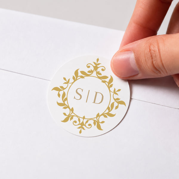 Sticker Hochzeit Rund foto