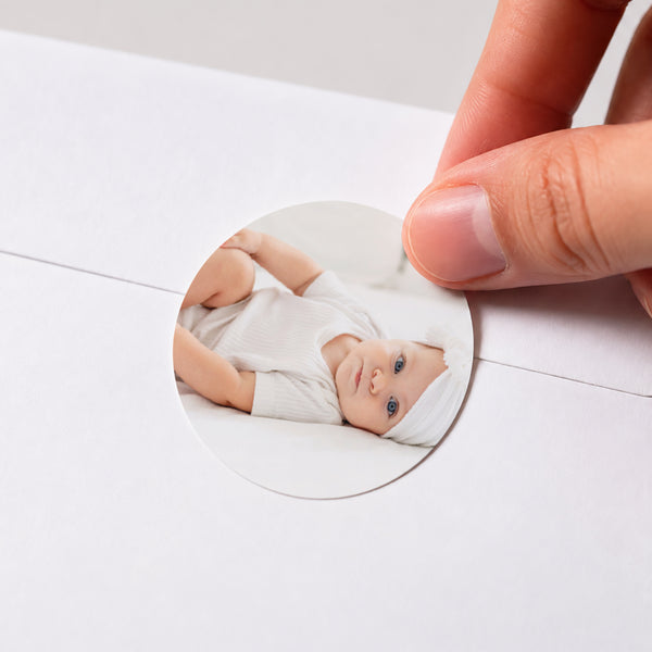 Sticker Geburt Rund Hübscher Floh foto