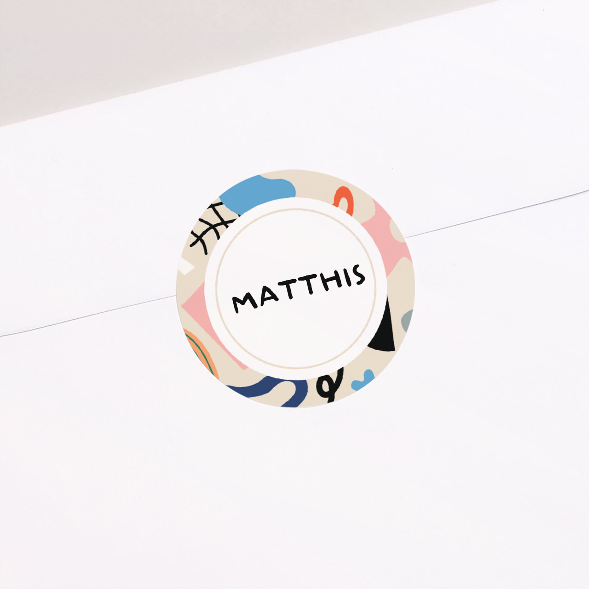 Sticker Geburt Rund foto N° 2