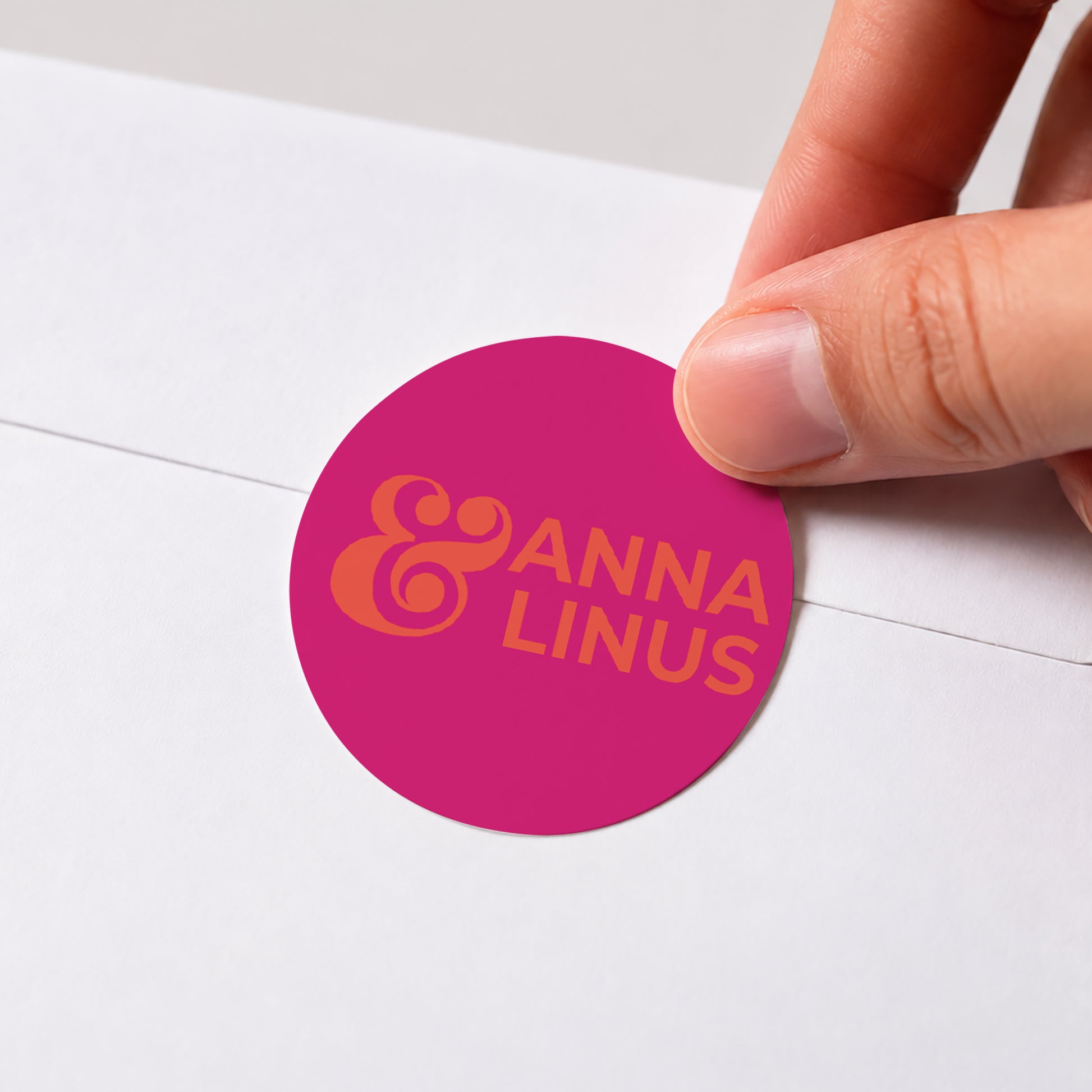 Sticker Hochzeit Rund foto N° 1