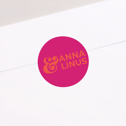 Sticker Hochzeit Rund foto N° 2