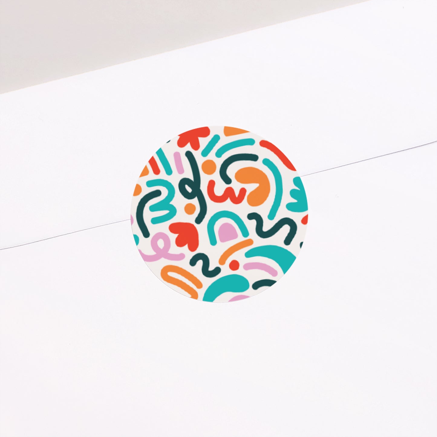 Sticker Geburt Rund Pop-Art foto N° 2
