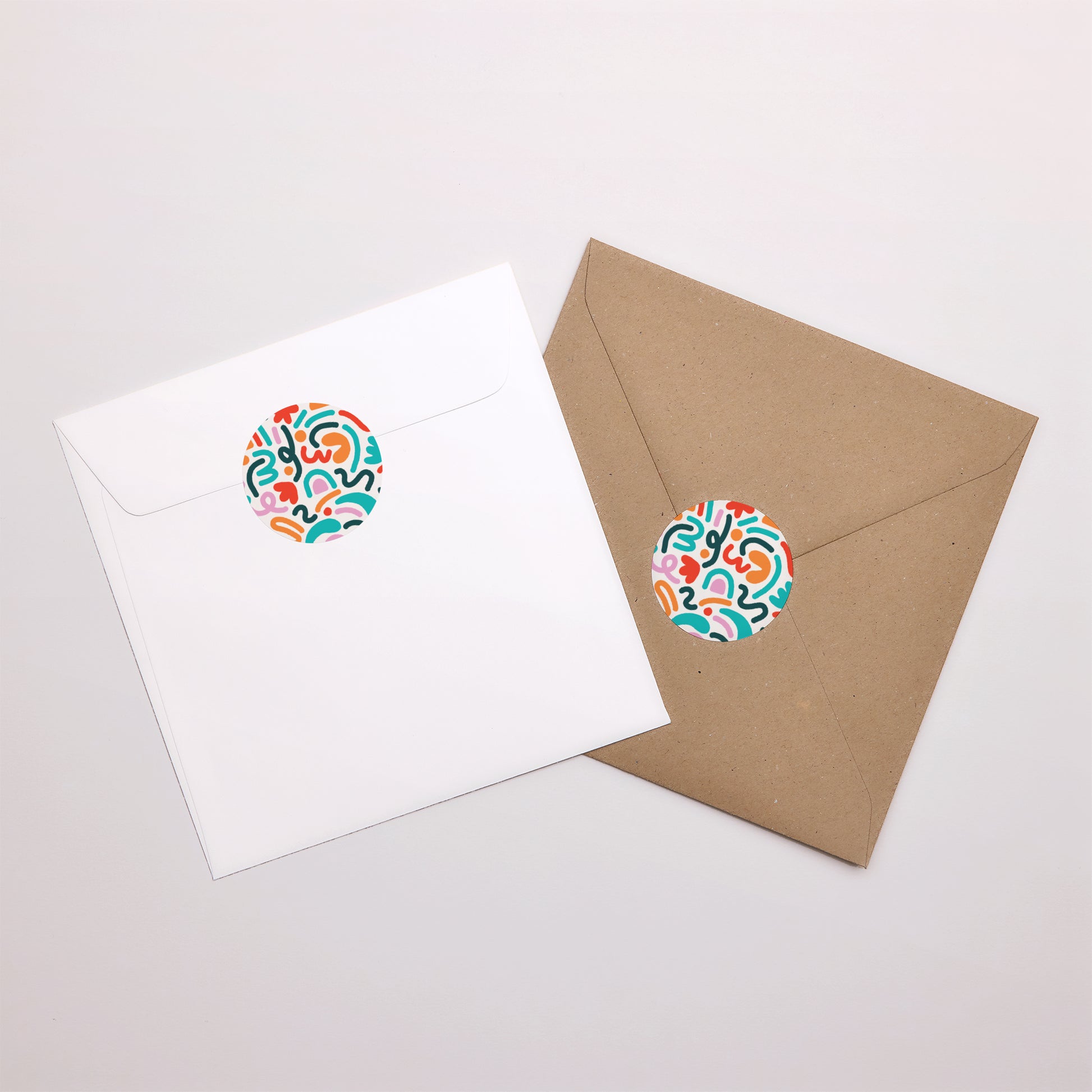 Sticker Geburt Rund Pop-Art foto N° 4