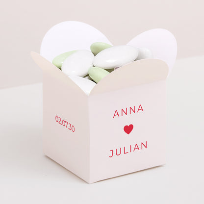 Geschenkbox Hochzeit Schmetterlingsöffnung Wir sagen ja foto N° 1