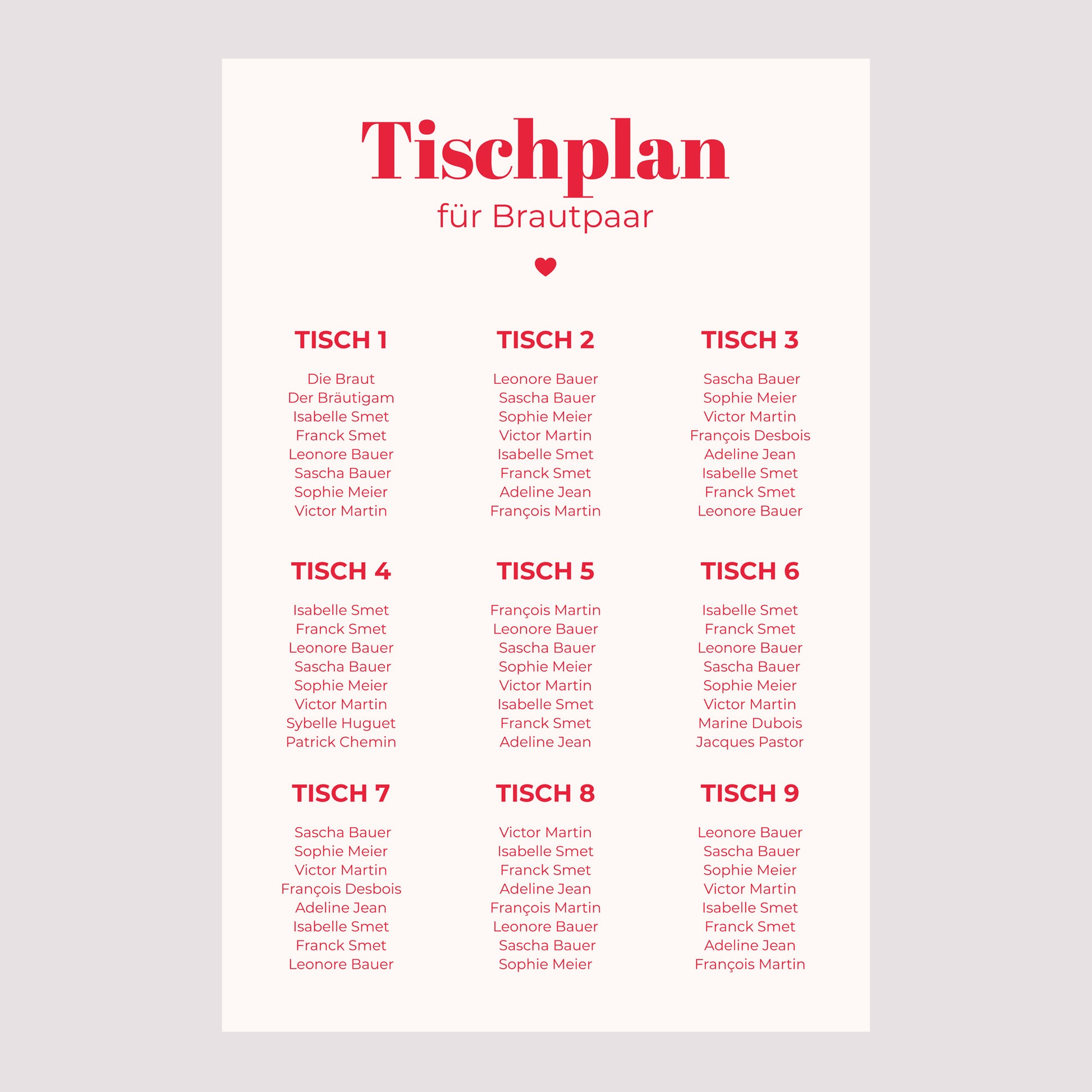 Sitzplan Hochzeit Porträt 60 x 90 cm Wir sagen ja foto N° 2