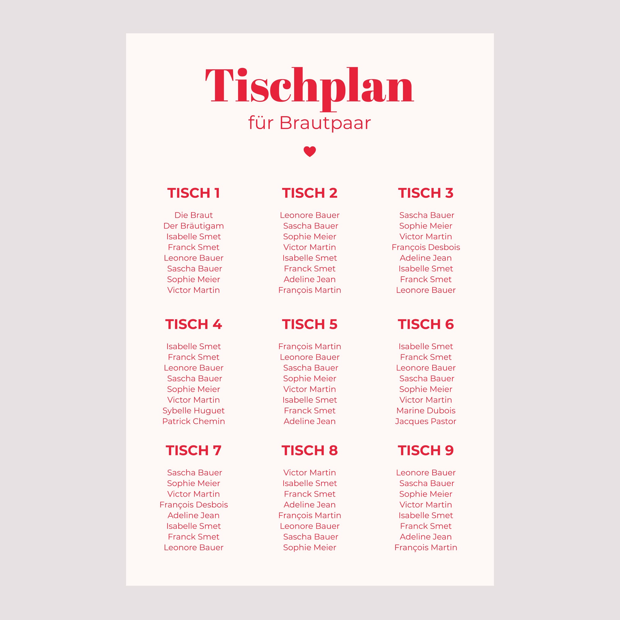 Sitzplan Hochzeit Porträt 60 x 90 cm Wir sagen ja foto N° 2