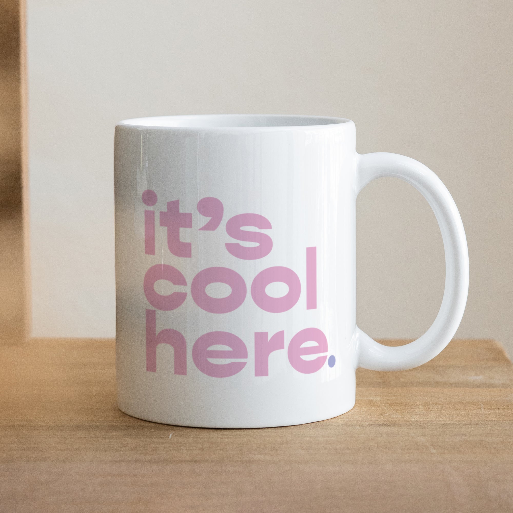 Tasse Objekte Weiß Hier ist es cool. foto N° 1