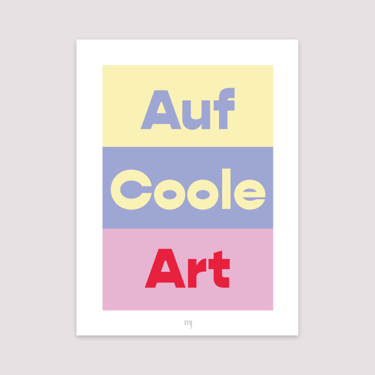 Poster Objekte Porträt A la cool foto N° 2