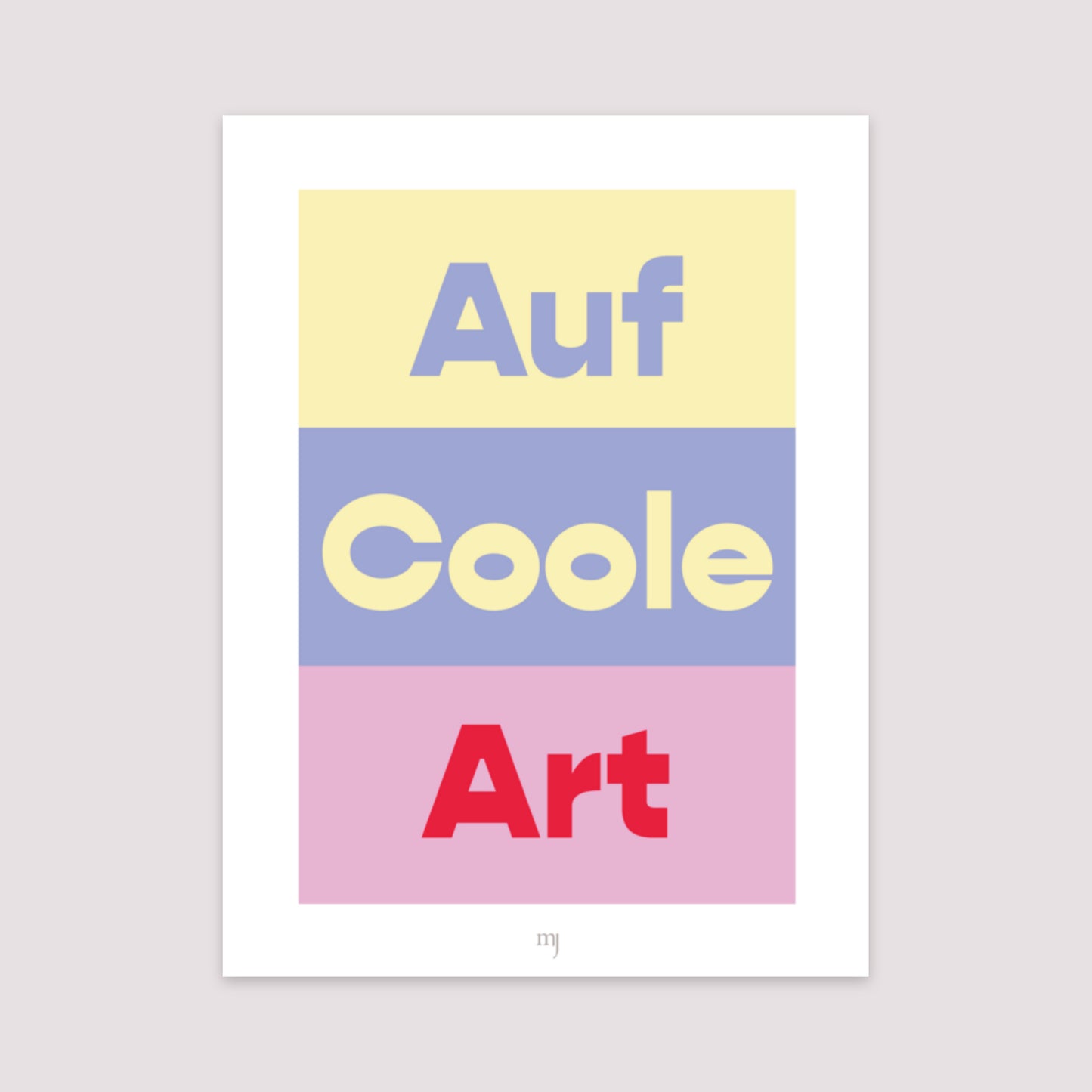 Poster Objekte Porträt A la cool foto N° 2
