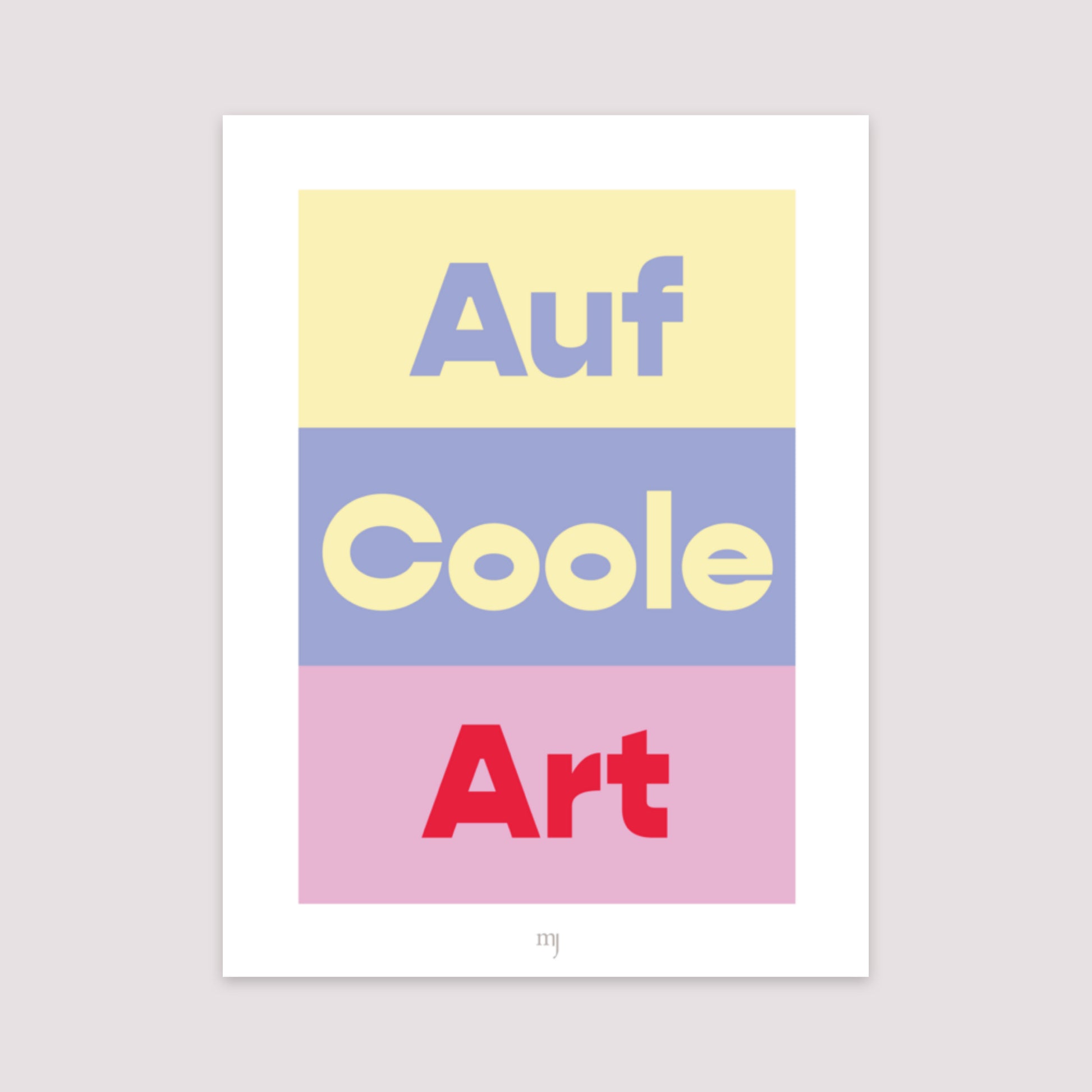 Poster Objekte Porträt A la cool foto N° 2