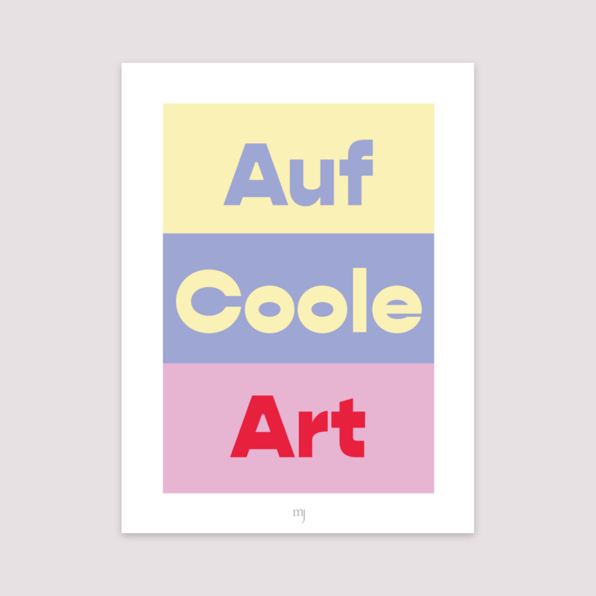 Poster Objekte Porträt A la cool foto N° 2
