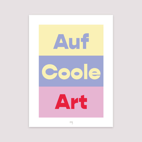Poster Objekte Porträt A la cool