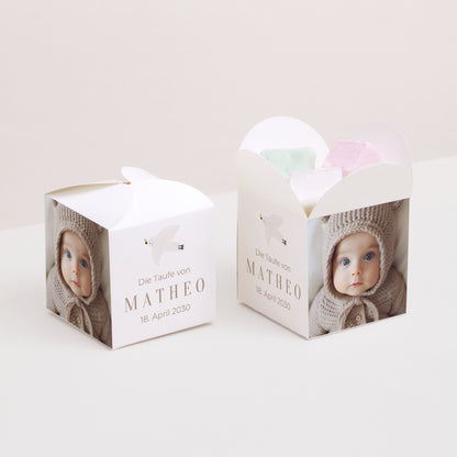 Geschenkbox Taufe Schmetterlingsöffnung Fotografisch foto N° 2